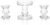 Unity Candle Holder – Glass Candle Holders for Pillar Candles Taper Candles, Glass Candlestick Holders Set of 3, Decorative Clear Glass Candlestick Holder for Wedding Table Dinning Church Centerpiece