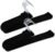 Velvet Pants Hangers – 16 Pack Black Non Slip Open Ended Hanger with 360 Swivel Hook – Closet Space Saving Hanger for Heavy Pants, Jeans, Trousers, Scarf