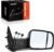 A-Premium Passenger Side Power Door Mirror – Compatible with Ram 2500 2019-2022, 3500 2019-2022 – Heated Power Folding Black Outside Rear View Mirror w/Turn Signal Puddle Light