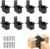 2×4 pergola Brackets kit (Actual: 1.6×3.6 Inch), 8 Pcs Pergola Post Top Rafter Brackets Deck Railing Brackets，2×4 Brackets for Wood，for Pergolas Gazebo Sunroom Carport(with Screws)