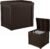 Suncast Outdoor Deck Box – 22 Gallon Java Resin Outdoor Storage Box, Weatherproof Patio Storage Bin Container for Seating and Organizing Cushions, Garden Tools, and Pool Towels for Yard, Made in USA
