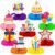Birthday Table Decorations – 9 Pcs Colorful Happy Birthday Centerpieces for Tables Rainbow Honeycomb Centerpieces Table Toppers for Girls Boys Men Women Birth Date Party Supplies, Photo Booth Props