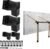 3-Way 30 Degree Pergola Brackets,L-Shaped Right Angle Corner Bracket for 4″x4″(Actual:3.5″x3.5″) Indoor & Outdoor Wood Beam,DIY Slant Bracket for Pavilion,Gazebo,Porch,Deck,Cabin (2Pack)