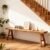 Front Entryway Bench Indoor Hallway Bedroom End of Bed Farm House Rustic Dining Table Vintage Narrow Noodle Bench Solid Wood (L 31.5″x10.2″W x 17.7″H)