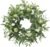 22″-24″ Green Eucalyptus Wreaths for Front Door with White Flowers – Lifelike Spring, Summer, and Winter Wreath for Farmhouse Porch, Window, Door Decor