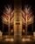 TW SHINE 2Pack Lighted Birch Tree, 6 FT Total 288LED Pre-lit Artificial Christmas Trees for Thanksgiving Christmas Decorations Indoor Home Bedroom Outdoor Festival Wedding Party, Warm White