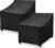 WLEAFJ Outdoor Chair Covers Waterproof, Black Lawn Patio Furniture Covers, Heavy Duty Wicker Garden Sofa Chair Cover, 2 Pack – 30″ W x 37″ D x 31″ H
