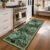 GarveeHome Forest Runner Rug, Dark Green Washable Runner Rug 2×6 for Kitchen, Botanical Low Pile Non Slip Stain Resistance Woodland Hallway Rug for Entryway Bedroom Laundry Room