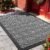 Yimobra Front Door Mat Outside Entrance 29.5×17, Waterproof Heavy Duty Outdoor Mats for Front Door, Non Slip Rubber Entry Mat for Garage Patio Indoor, Grey
